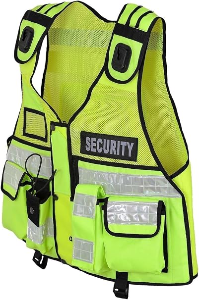 Custom Printed Hi-Vis Security Vest With Reflective Stripes – One Size – photo 2