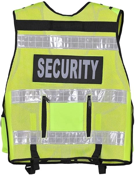 Custom Printed Hi-Vis Security Vest With Reflective Stripes – One Size – photo 4