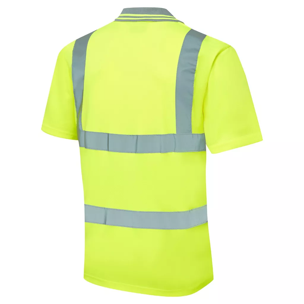 Custom Printed Eco Hi-Vis Yellow Polo Shirt – photo 3