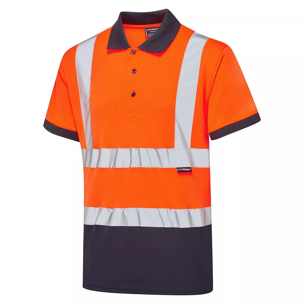 Hi-Vis 2 Tone Orange Polo Shirt