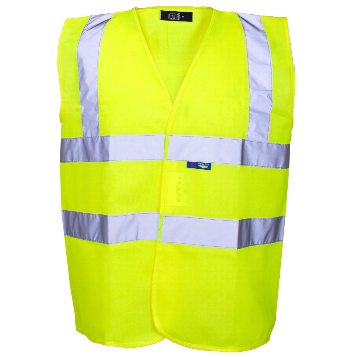 Custom Printed Hi-Vis Yellow Velcro Vest – photo 3