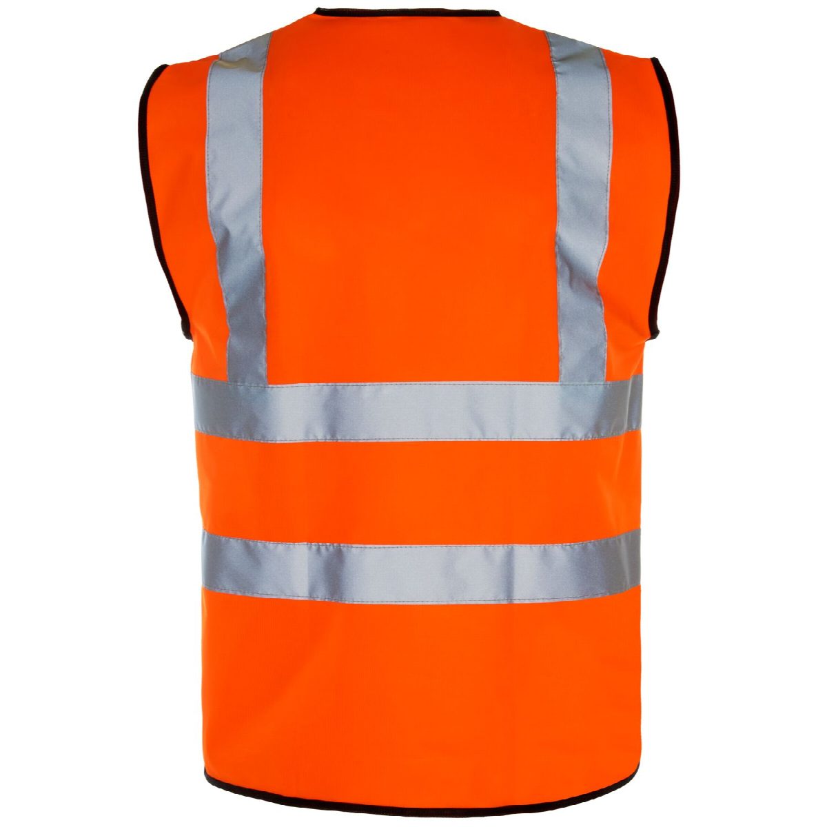 Custom Printed Hi-Vis Orange Velcro Vest – photo 2