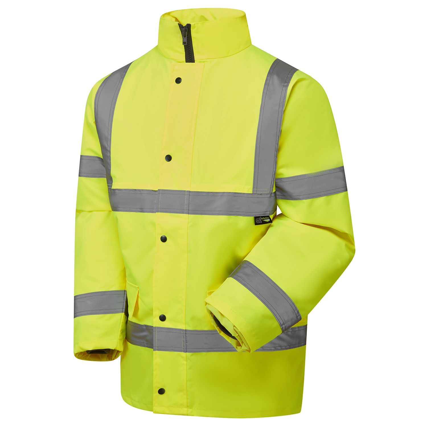 Hi Vis Yellow Fleece Lined Parka