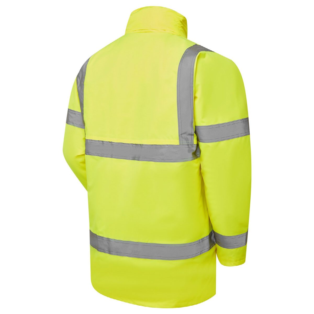 Custom Printed Hi-Vis Yellow Fleece Lined Parka – photo 3
