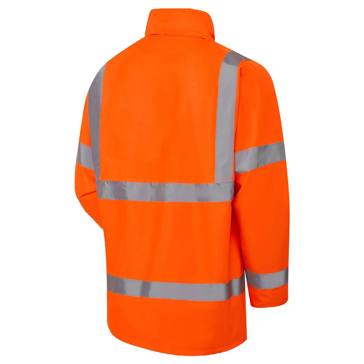 Custom Printed Hi-Vis Orange Fleece Lined Parka – photo 3