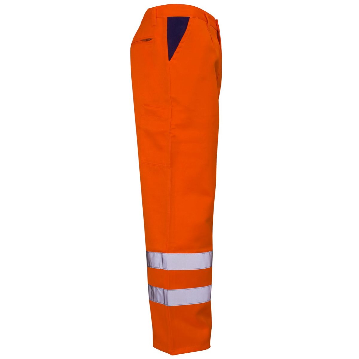 Custom Printed Hi-Vis Orange Polycotton Trousers – photo 5