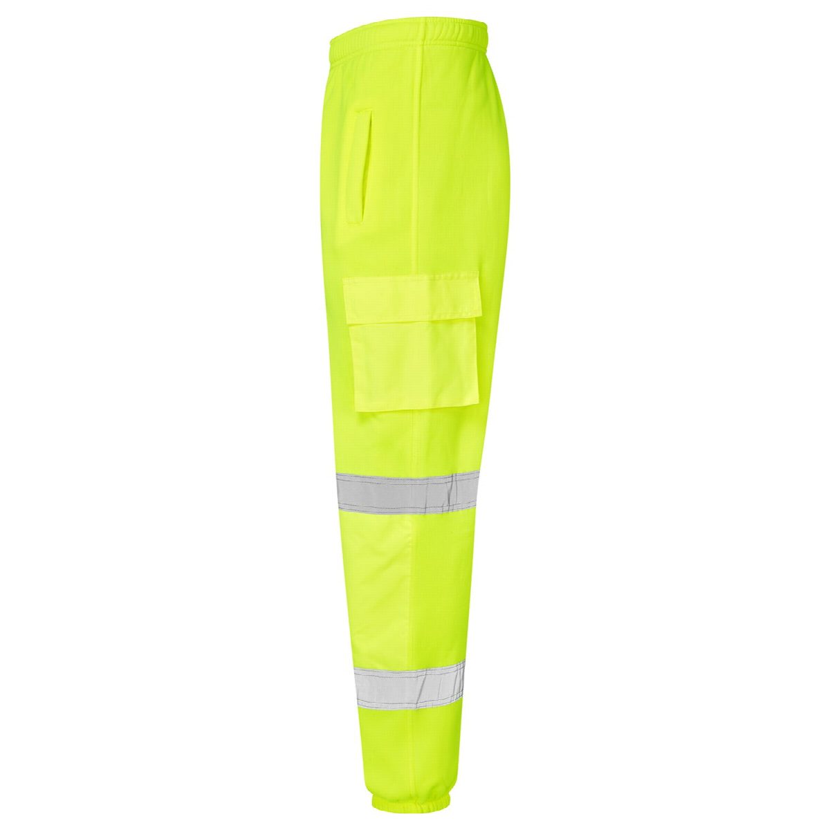 Custom Printed Hi-Vis Yellow Jogging Bottoms Yellow – photo 3