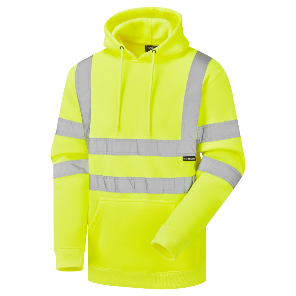 Hi Vis Yellow Hooded Sweatshirt