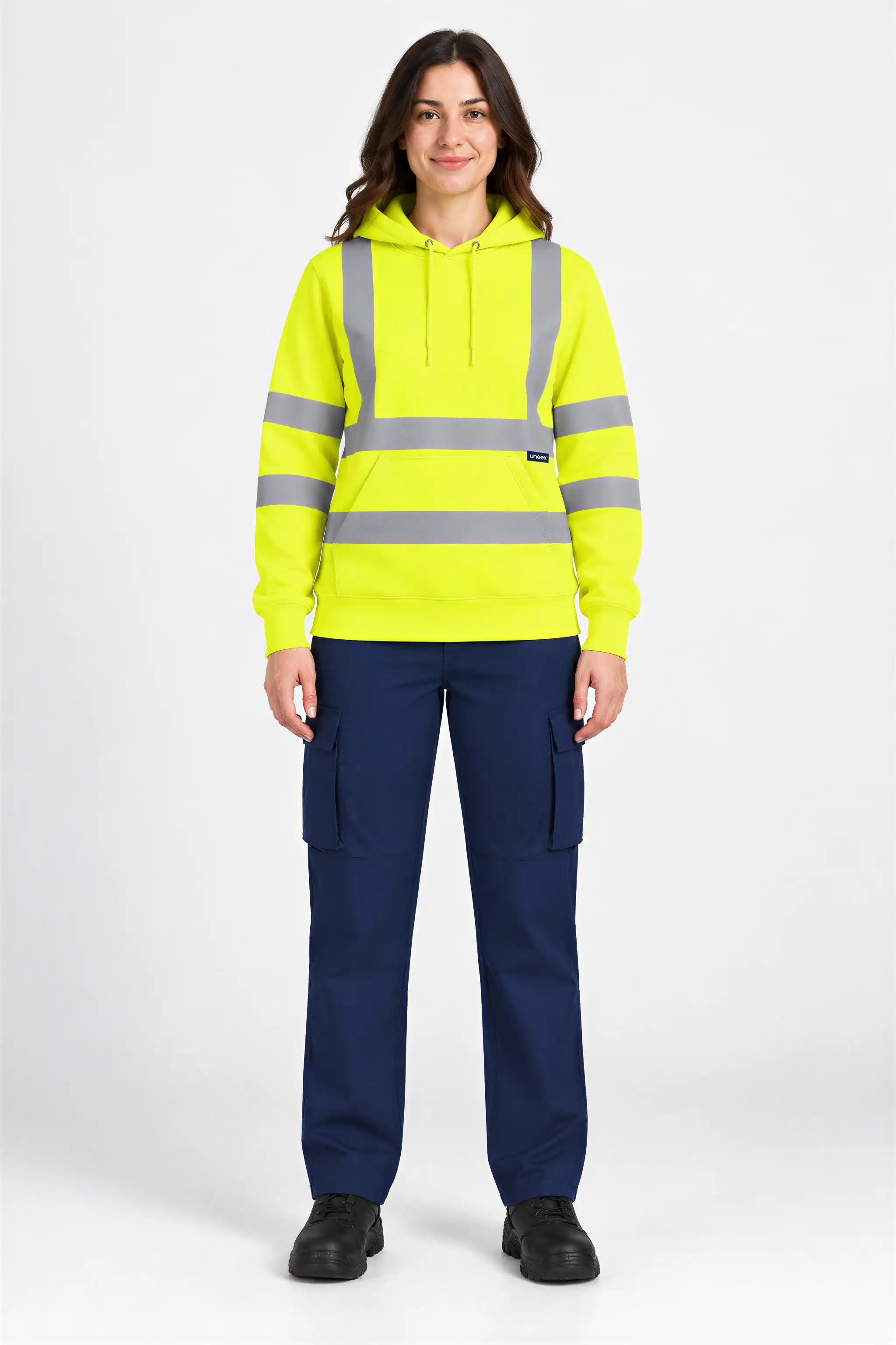 Hi Vis Hooded Sweatshirt
