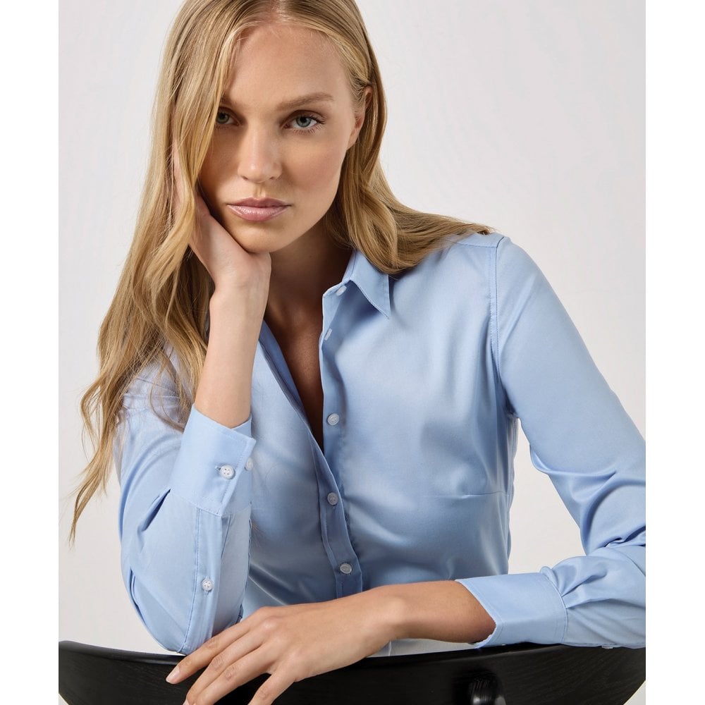 Kustom Kit Women's Stretch Oxford Shirt Long-Sleeved (Tailored fit)