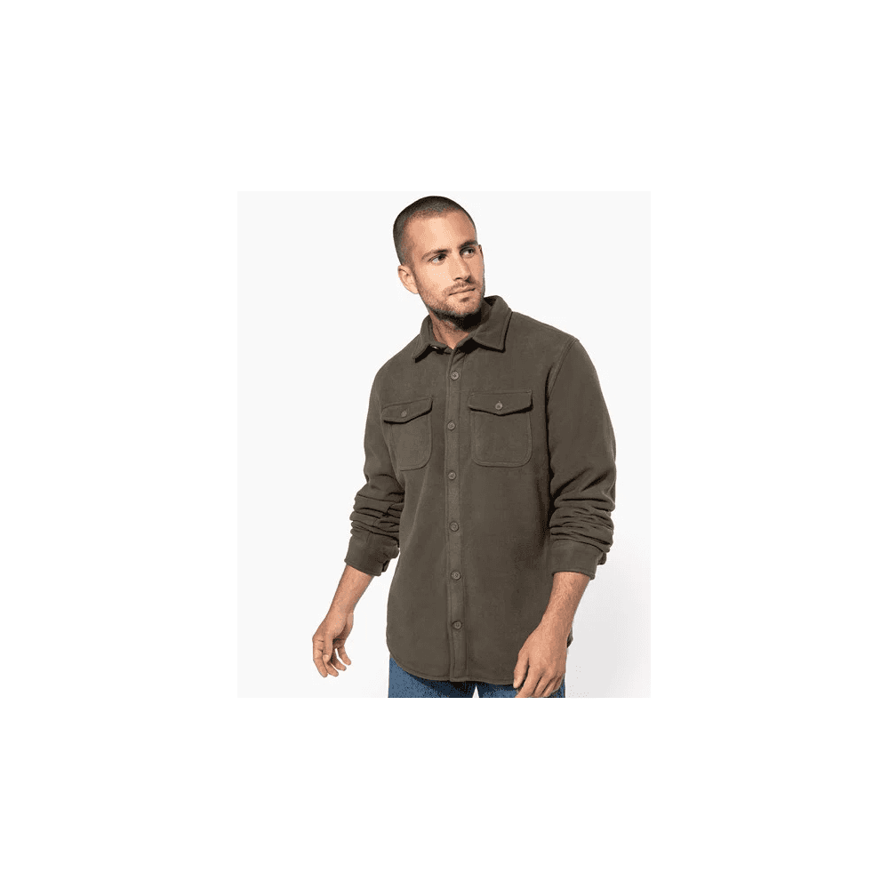 Kariban Sherpa-lined Fleece Overshirt