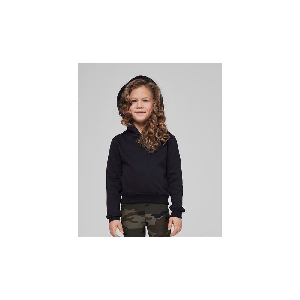 Build Your Brand Girls cropped sweat hoodie