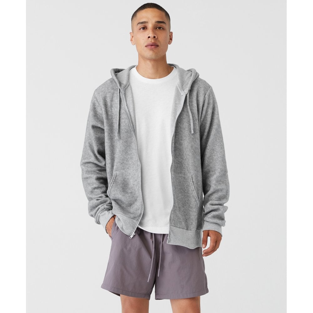 Bella+Canvas Unisex Sueded Fleece Full-Zip Hoodie