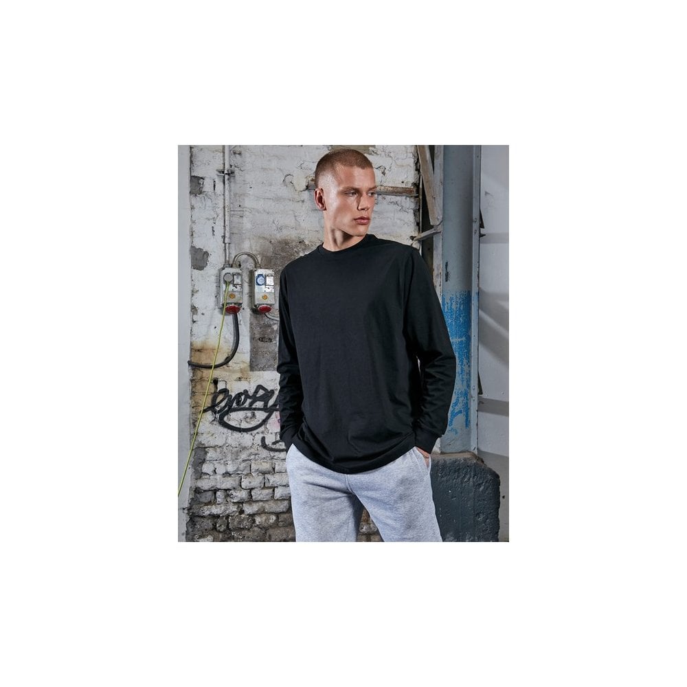 Build Your Brand Organic Long Sleeve with Cuff Rib