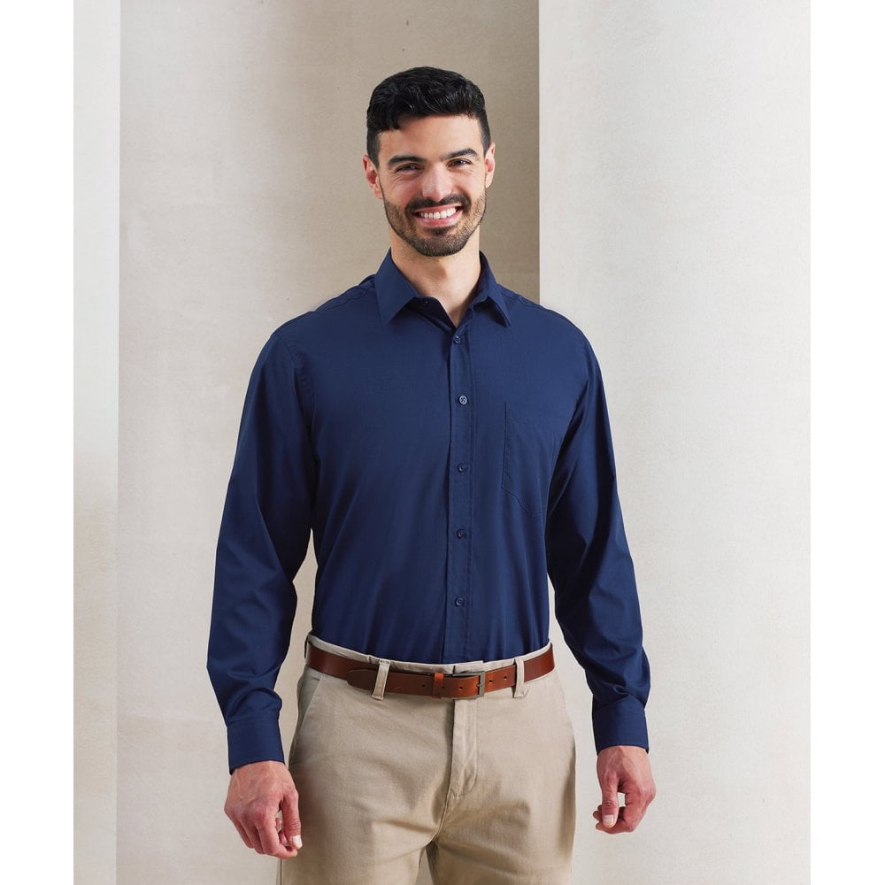 Premier Workwear Poplin Long Sleeve Shirt