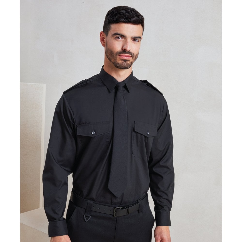 Premier Workwear Long Sleeve Pilot Shirt