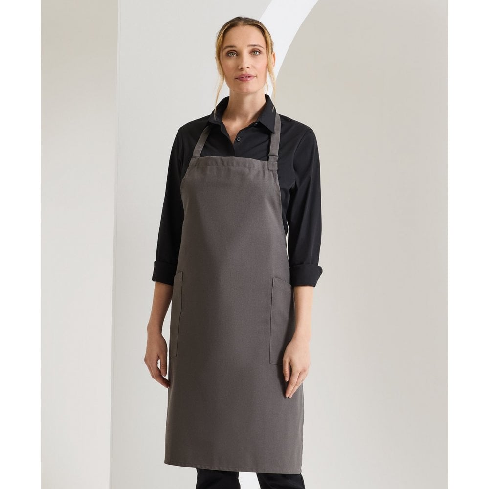 Premier Recycled Polyester and Cotton Bib Apron, Organic Fairtrade Certified