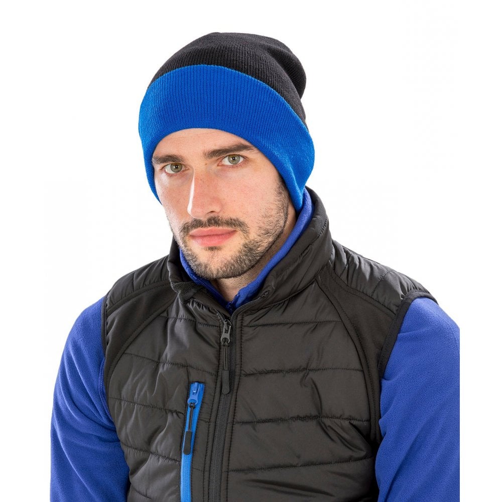 Result Recycled Black Compass Beanie
