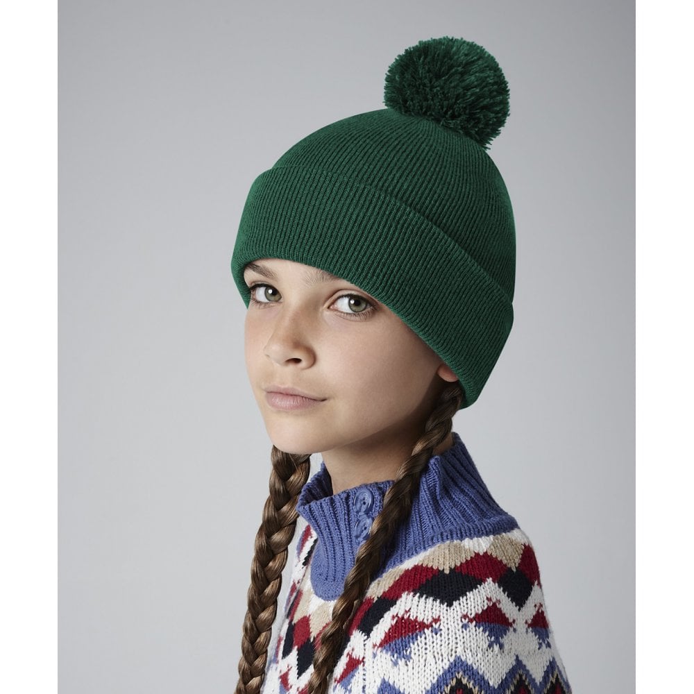 Beechfield Junior Original Pom-Pom Beanie