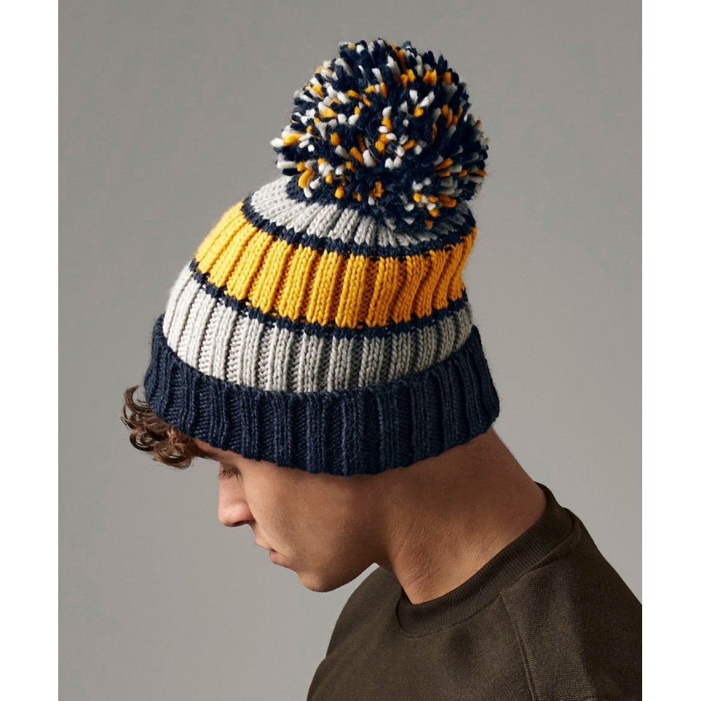 Beechfield Hygge Striped Beanie