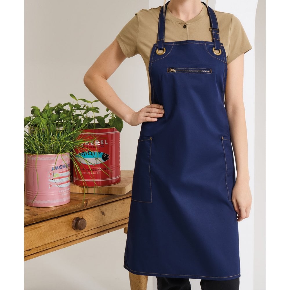 Premier Barley' Contrast Stitch Sustainable Bib Apron