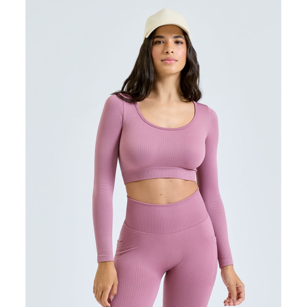 TriDri® Women’s Ribbed Seamless '3D Fit' Crop Top