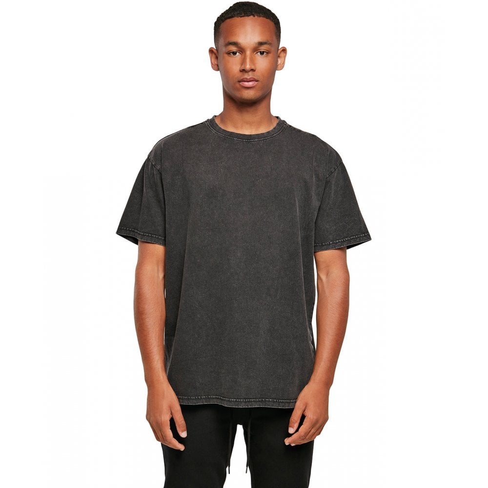 Build Your Brand Acid Washed Heavy Oversized Tee