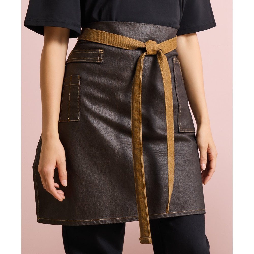 Premier Division Waxed-look Denim Waist Apron
