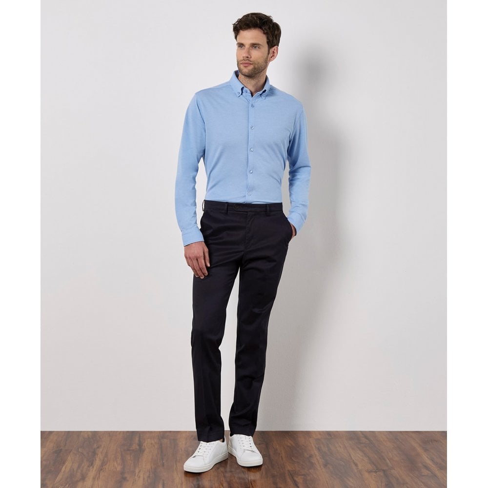 Kustom Kit Long Sleeve Superwash® 60° Piqué Shirt (tailored fit)