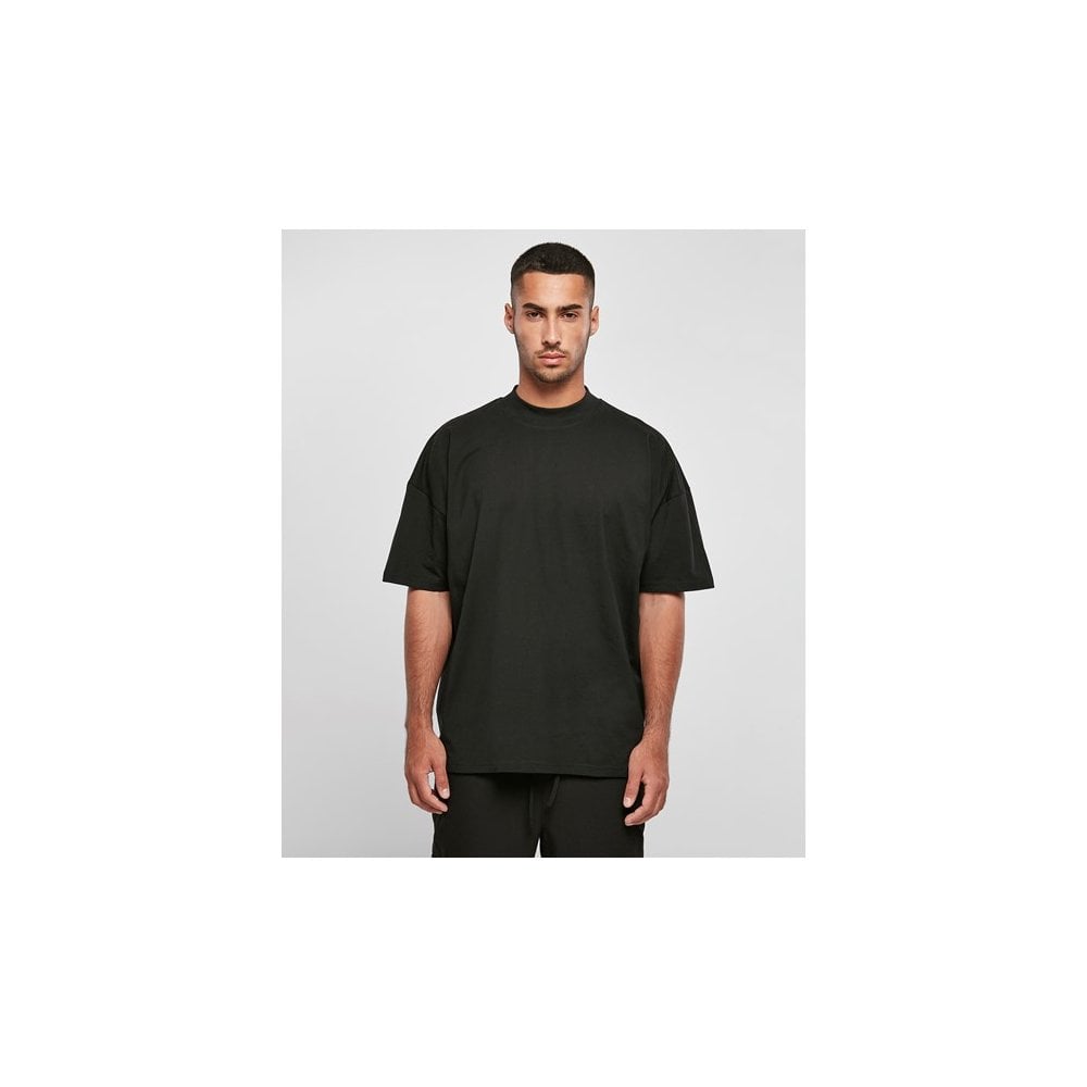 Build Your Brand Oversized Mock Neck Tee