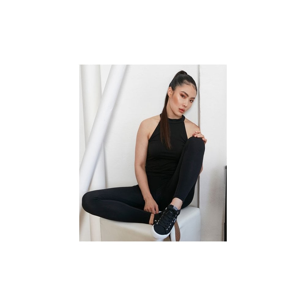 Build Your Brand Women's Turtleneck Short Top