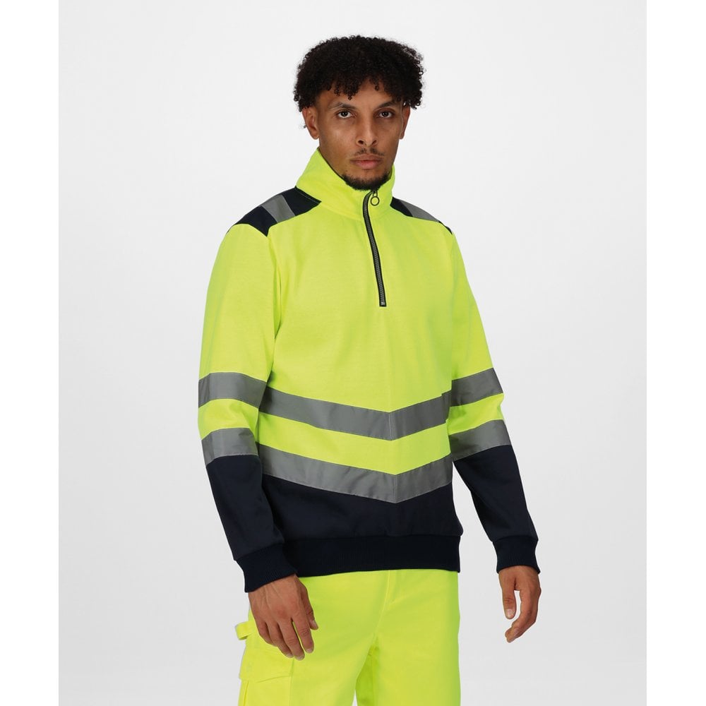 Regatta High Visibility Regatta Pro Hi-vis 1/4-Zip Sweatshirt