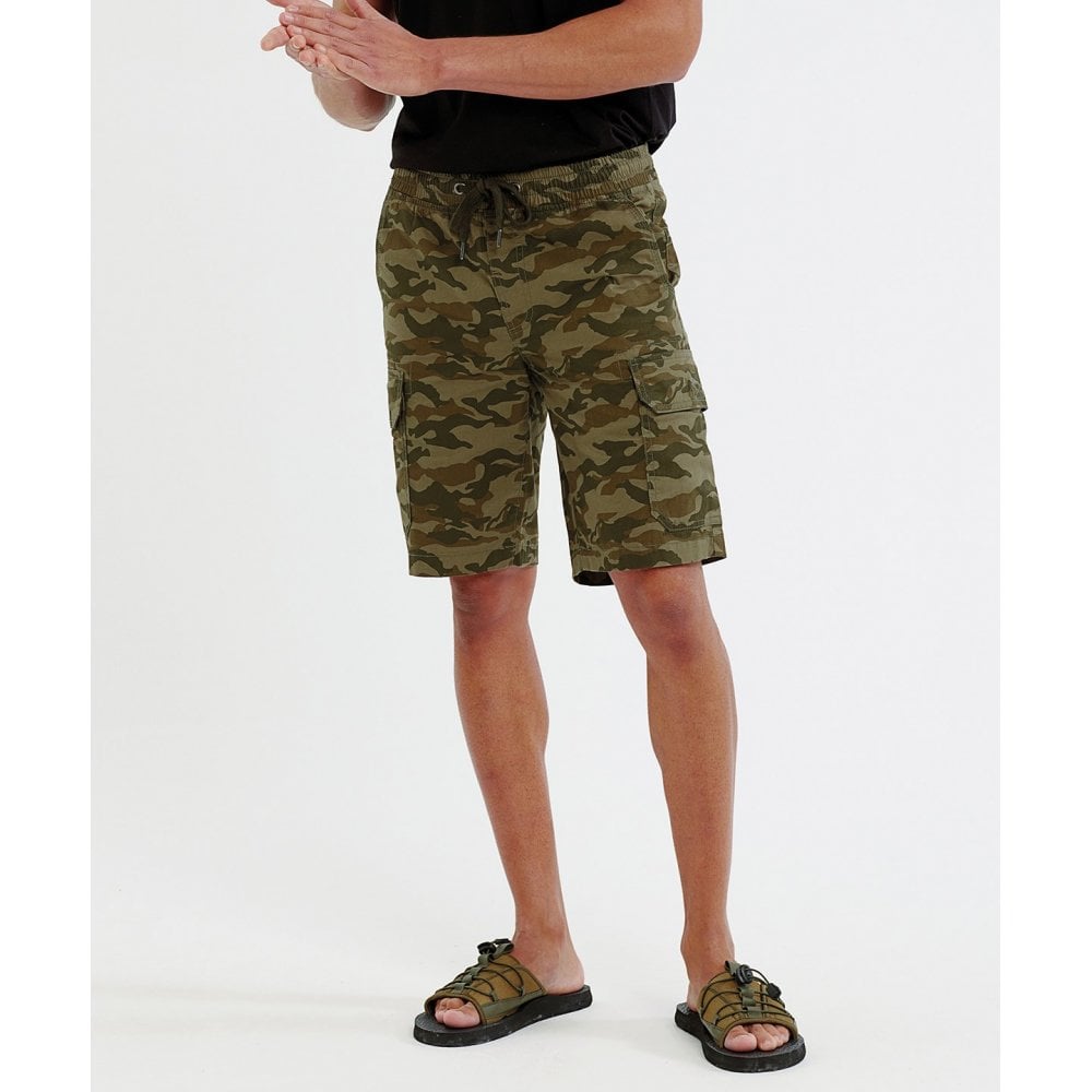 Wombat Men's Camo Cargo Utility Shorts