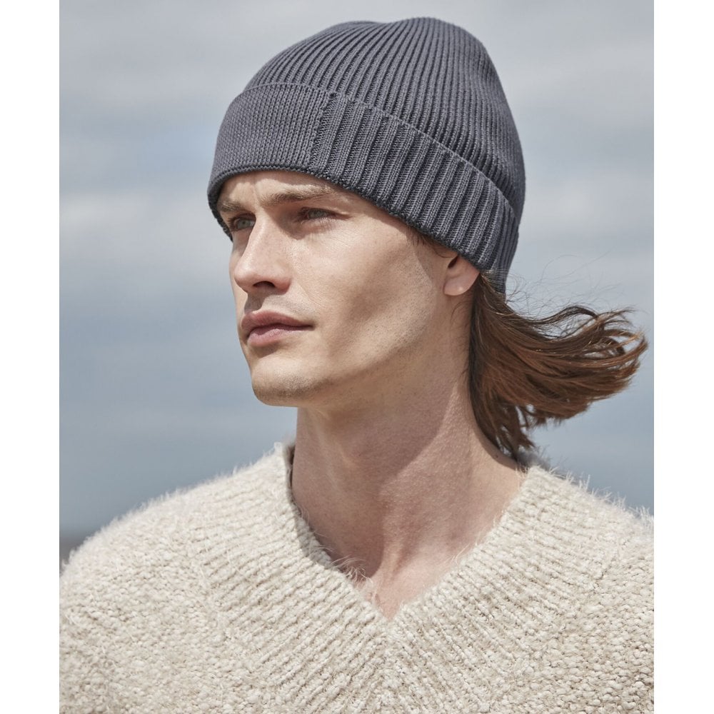 Beechfield Organic Cotton Engineered Patch Beanie