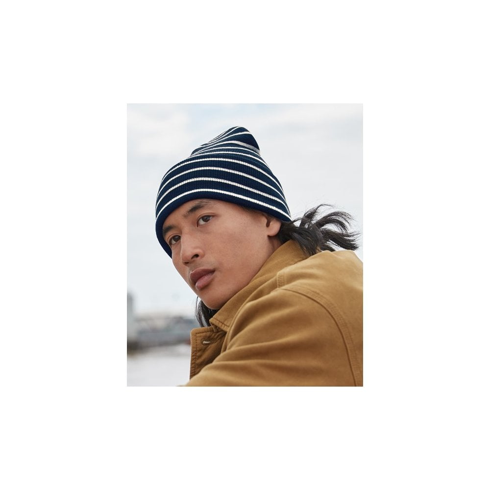 Beechfield Original Deep-cuffed Striped Beanie