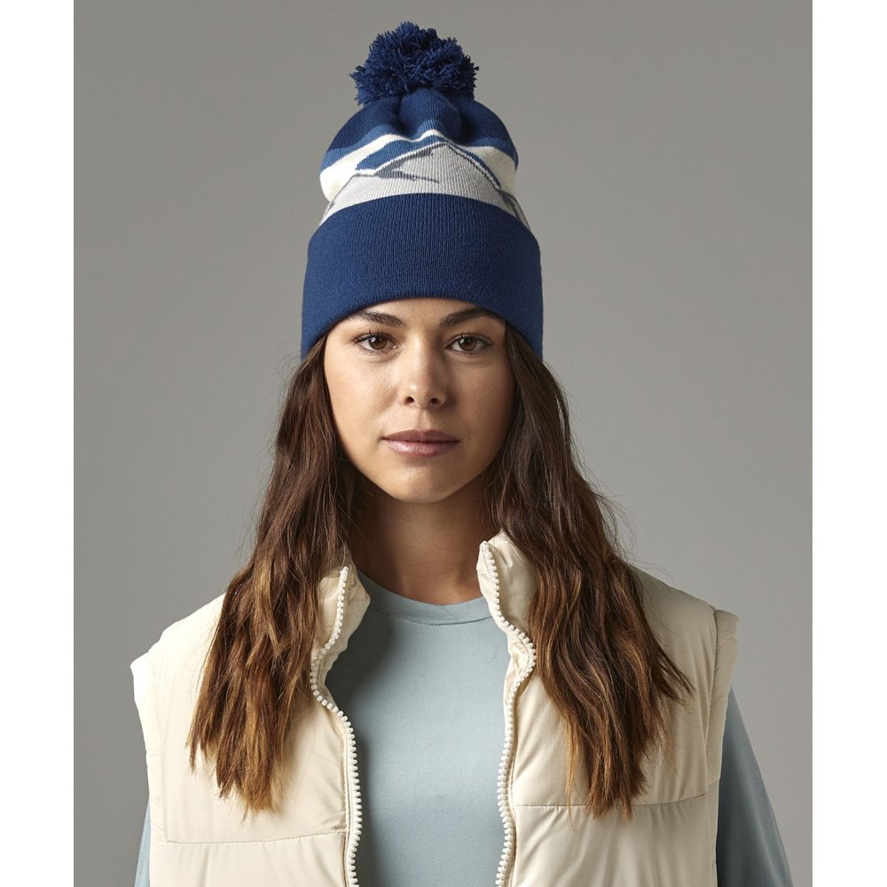 Beechfield Mountain Peaks Pom Pom Beanie