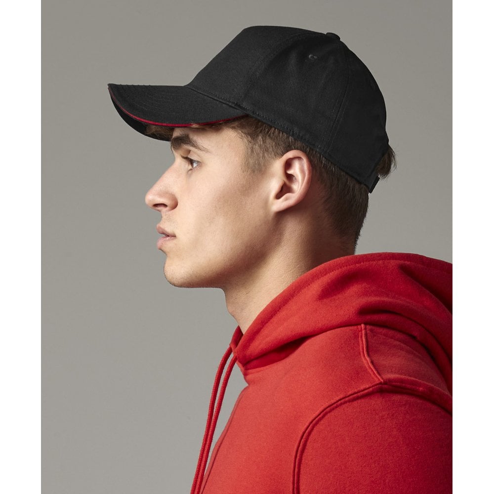 Beechfield EarthAware® Classic Organic Cotton 5-panel Cap – Sandwich Peak