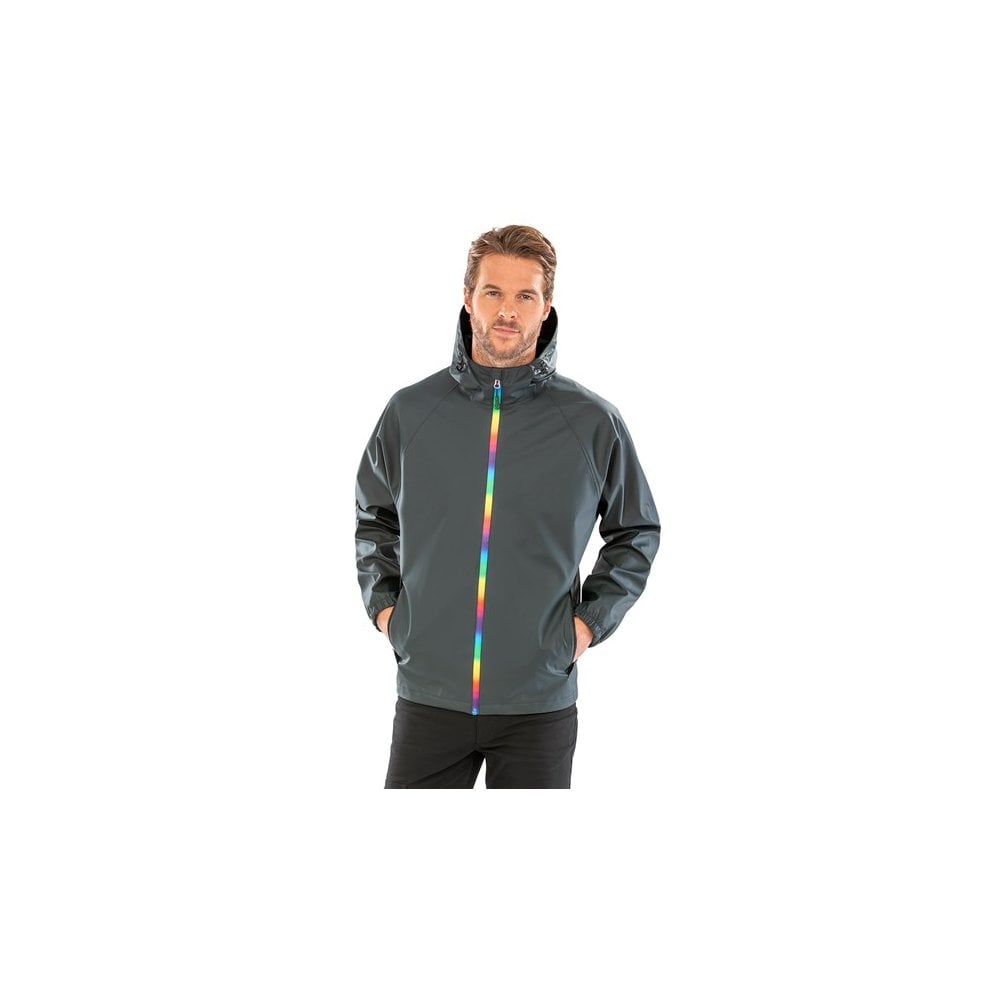 Result Recycled Prism PU Waterproof Jacket with Recycled Backing