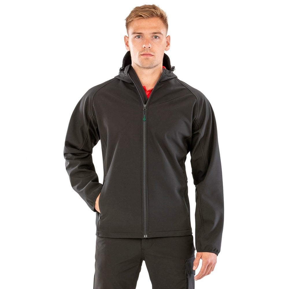 Result Recycled 3-layer Printable Hooded Softshell