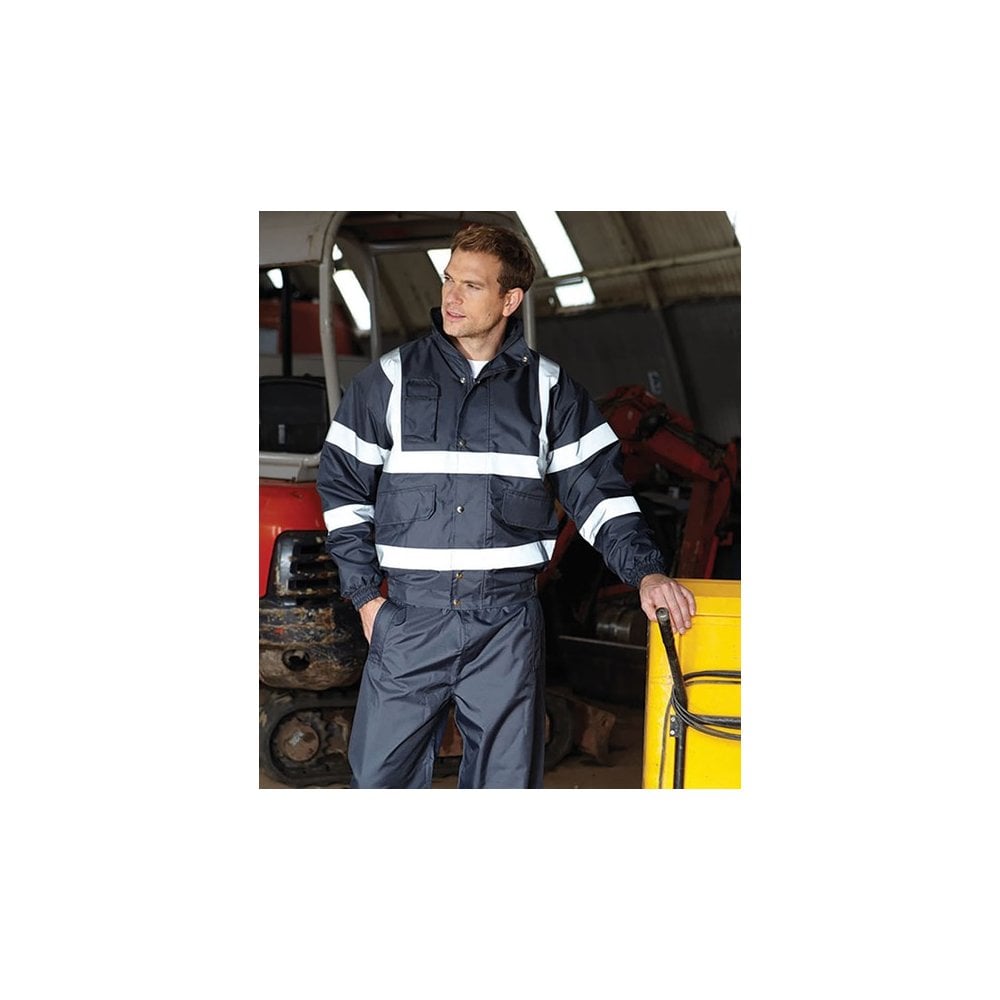 Yoko Hi-vis Classic Bomber Jacket (HVP211)
