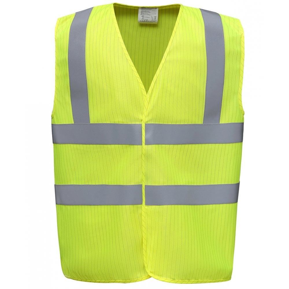 Yoko Hi-vis Flame-retardant Anti-static Waistcoat (HVW100ASFR)