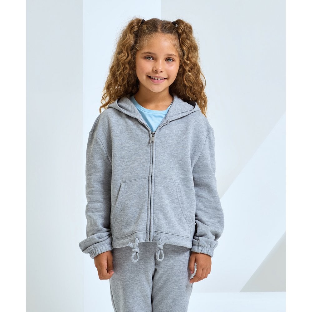 TriDri® Kids Recycled Cropped Oversize Full-zip Hoodie