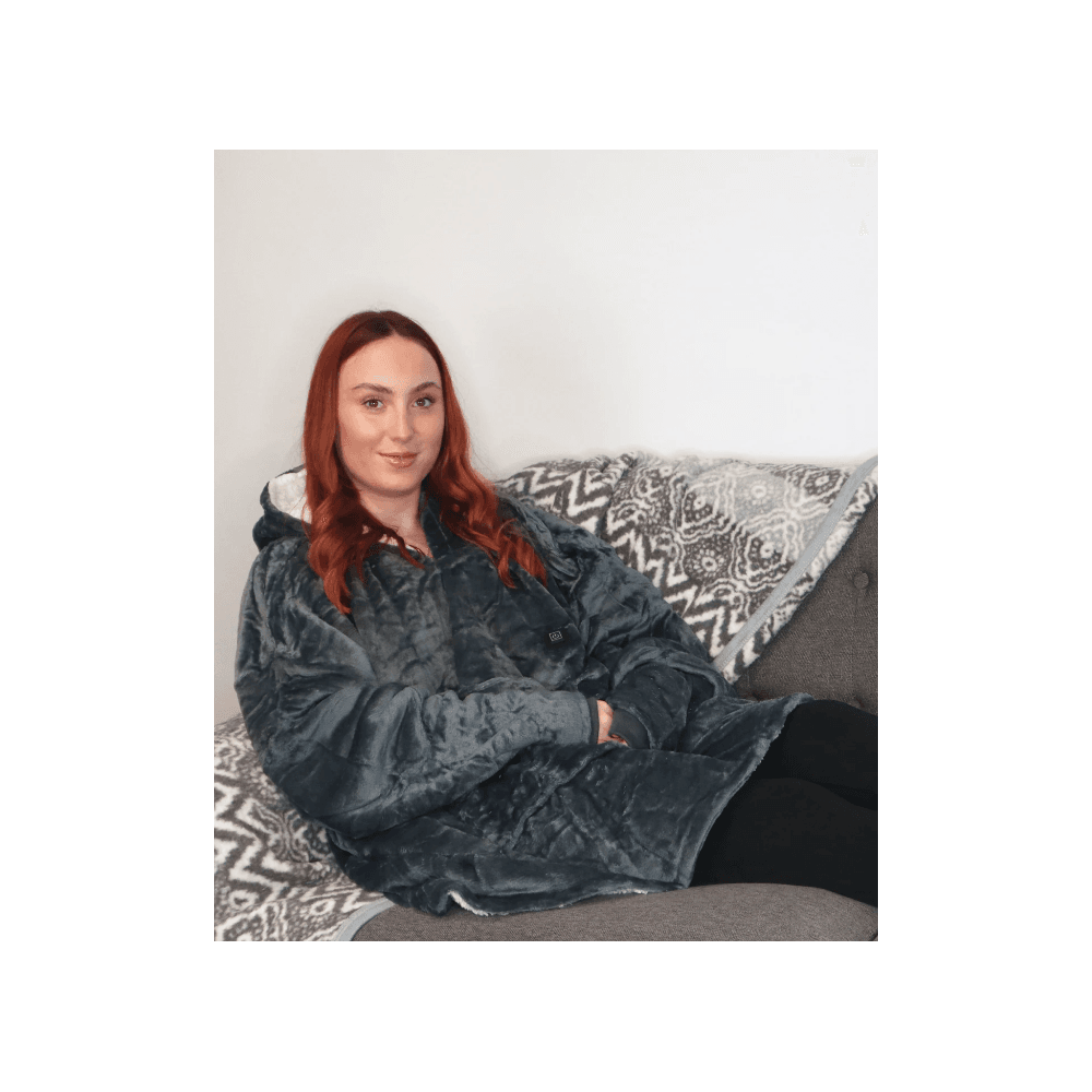 Ribbon Heated Eskimo Blanket Hoodie