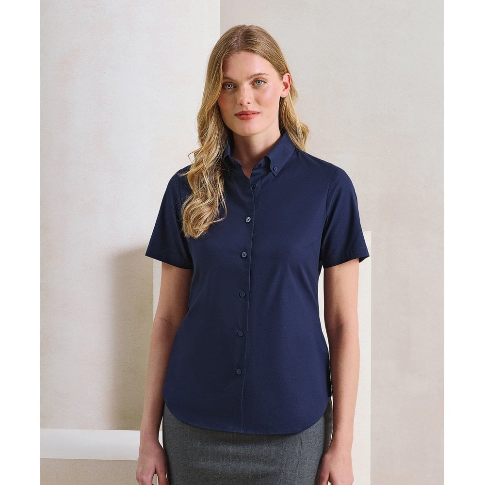 Premier Women's 'Supreme' Oxford Short Sleeve Shirt