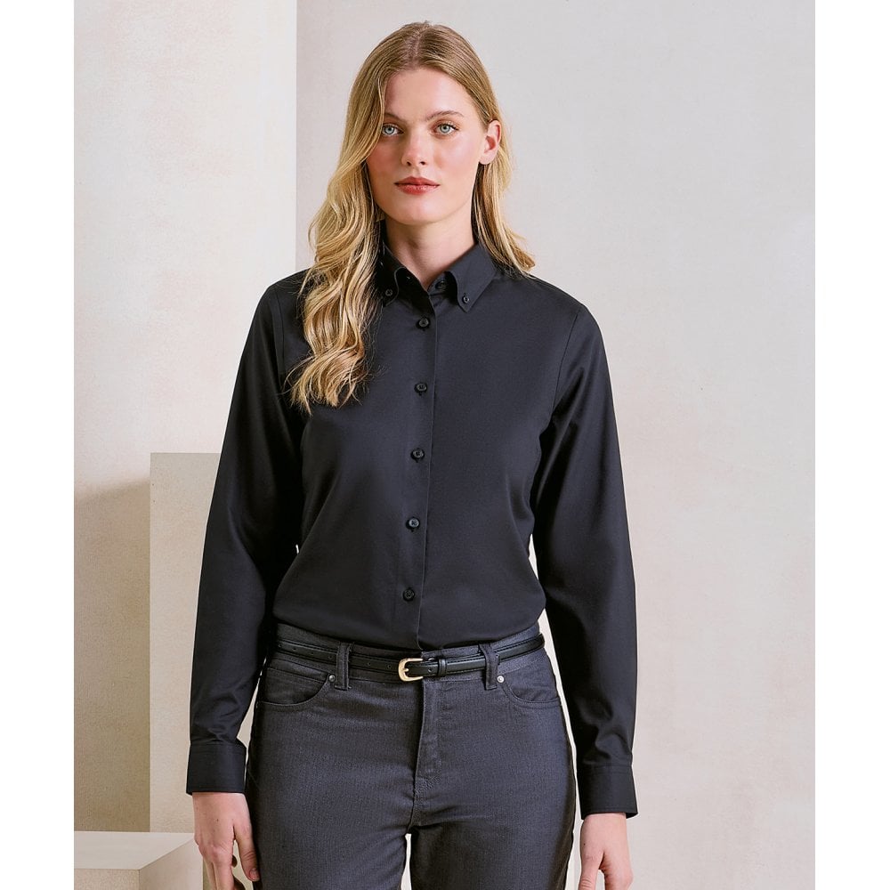 Premier Women's 'Supreme' Oxford Long Sleeve Shirt