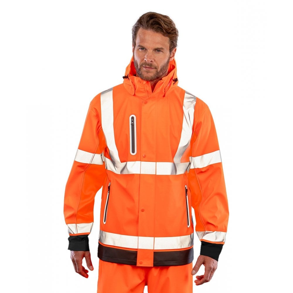 Result Recycled Heavy-Duty Prism PU Safe and Dry Jacket with Recycled Backing