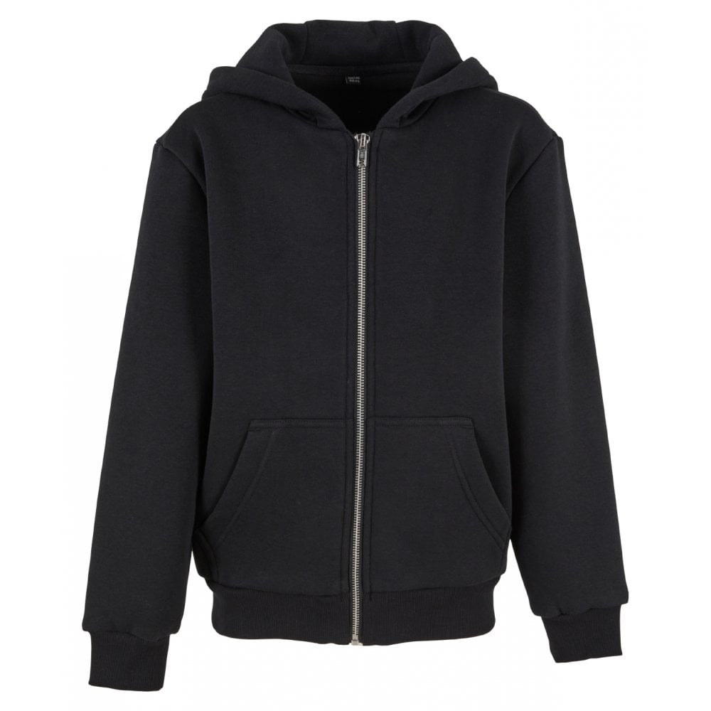 Build Your Brand Kids Fluffy Zip Hoodie