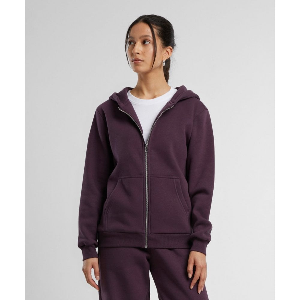 Build Your Brand Women's Fluffy Zip Hoodie