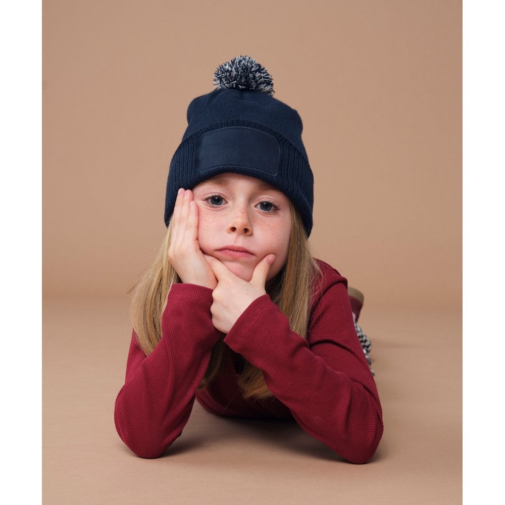 Beechfield Kids Snowstar Patch Beanie