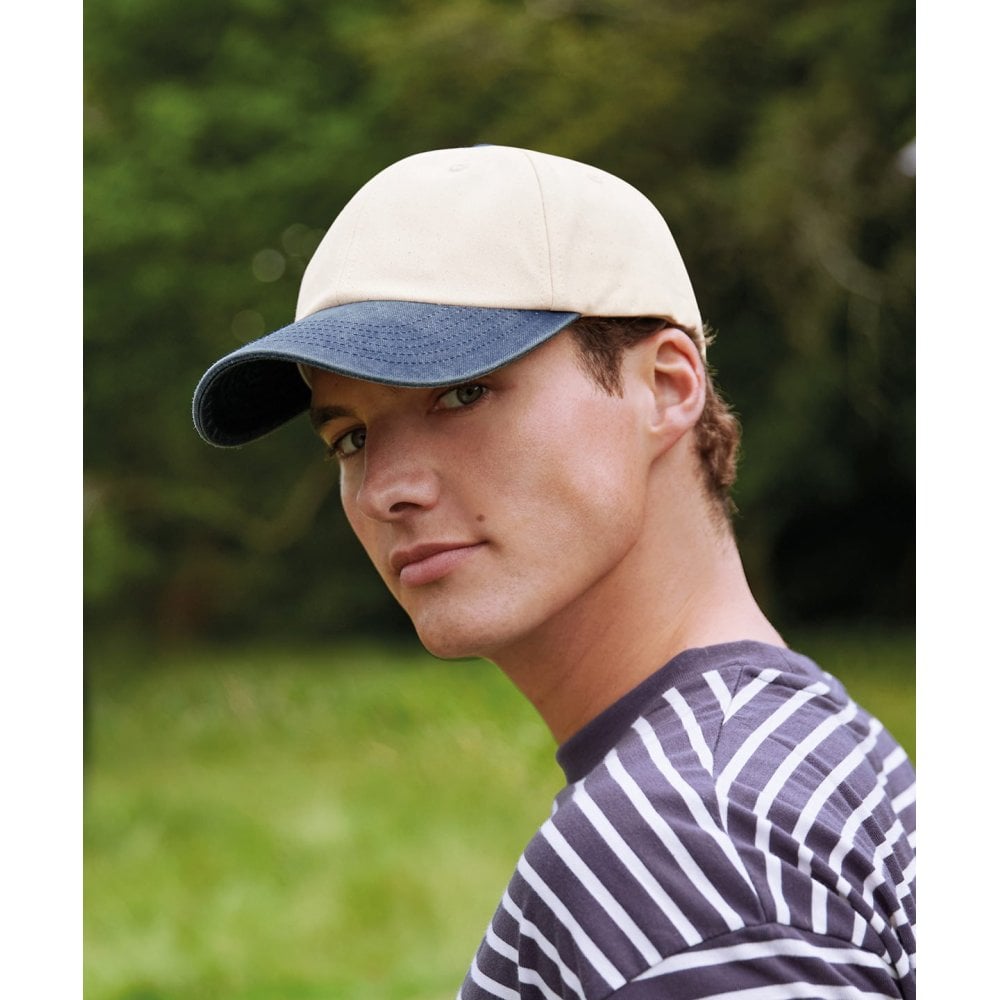 Beechfield Contrast Peak Low-profile Vintage Cap
